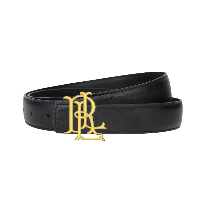 Ceinture élégante avec lettres dorées pour femme – Une luxueuse