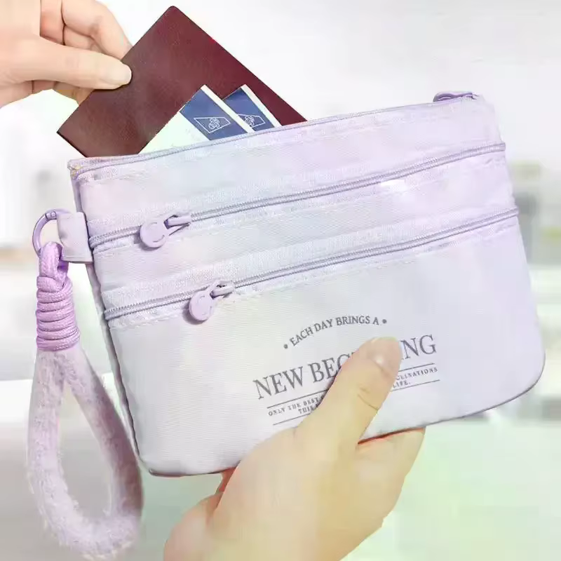 Portefeuille porte-passeport de voyage - Organisateur de cartes d'identité imperméable pour billets d'avion, visas, cartes d'embarquement et cartes de crédit