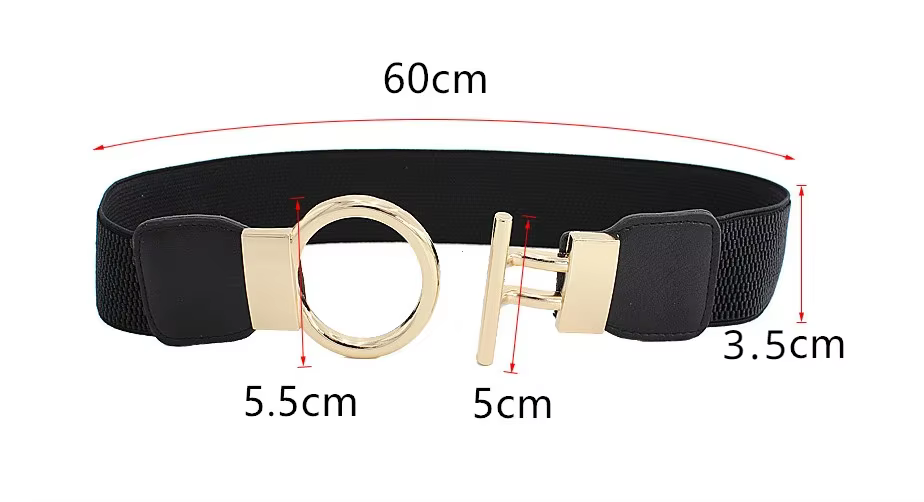 Ceinture élastique à la taille pour femme