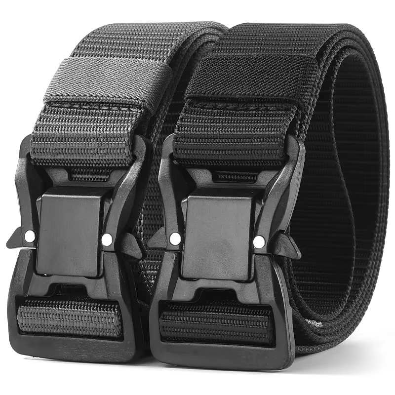 Big Plus grande taille longue 125 140 160 180cm ceinture pour hommes toile multi-fonctionnelle tactique à dégagement rapide ceintures à boucle en alliage magnétique