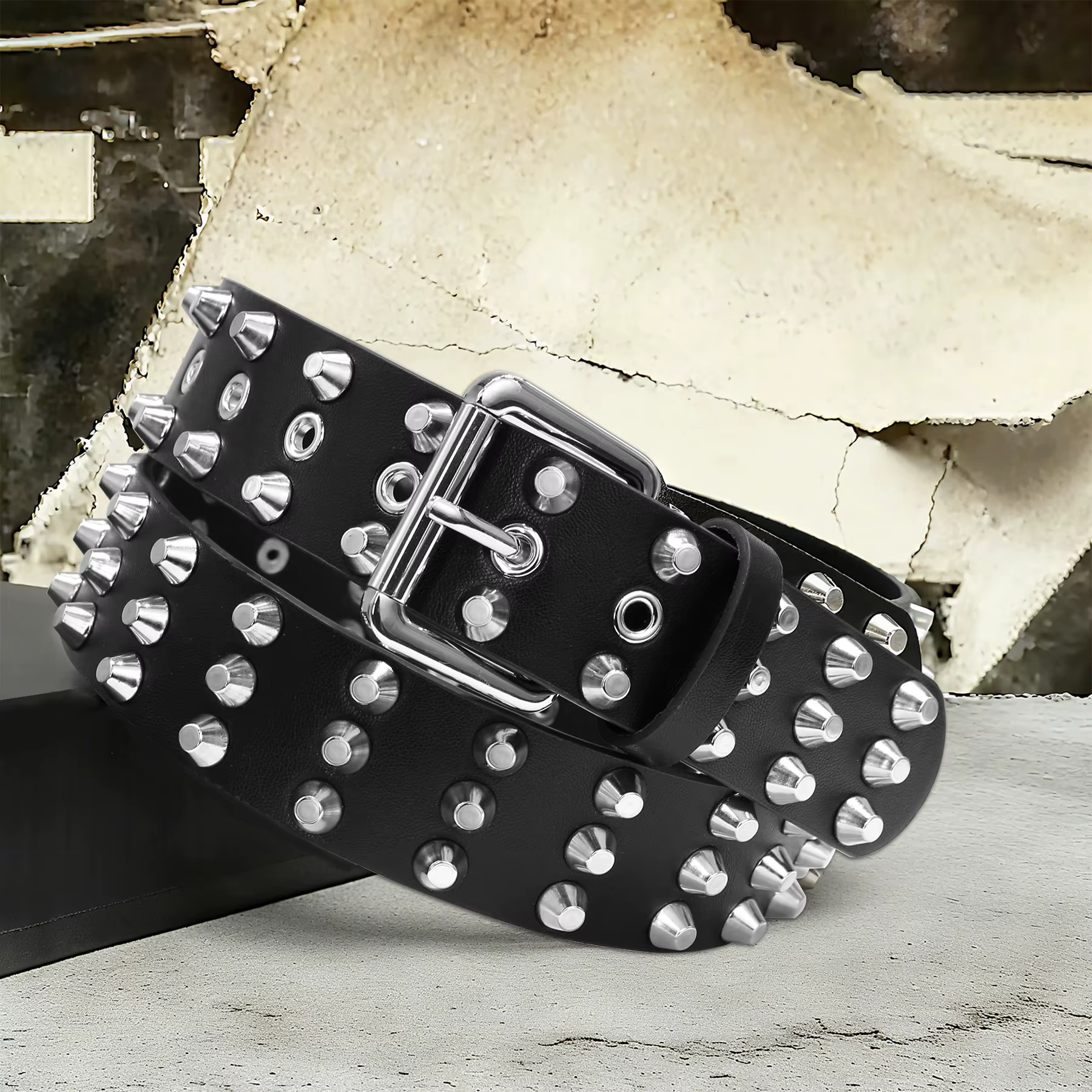 Ceinture cloutée Y2K pour femmes et hommes