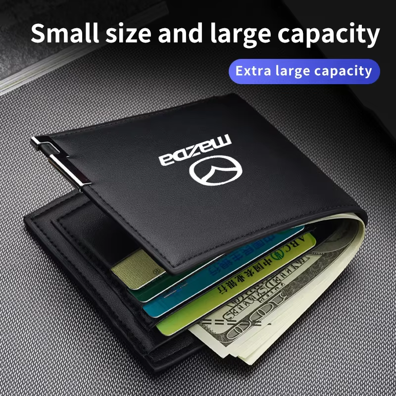 Portefeuille organisateur de permis de conduire et de cartes d'assurance pour Mazda 3 6 CX-5 CX-30 Atenza Axela CX-90 CX-60 CX-3 CX-7 MX-5 2 5 Acc