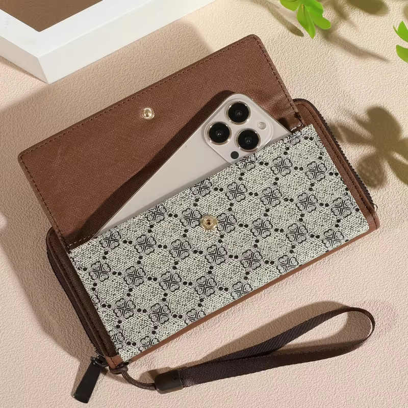 Portefeuille classique en simili cuir pour hommes
