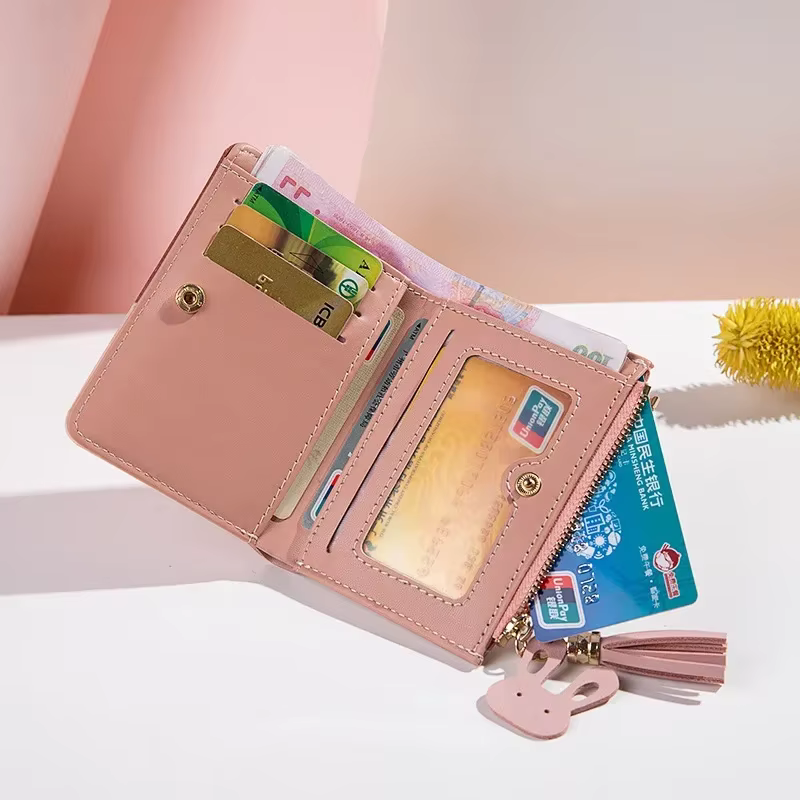 Portefeuille pour femme en cuir PU