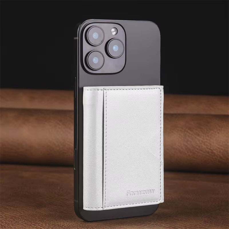 Porte-cartes magnétique multifonctionnel en cuir PU pour cartes de crédit