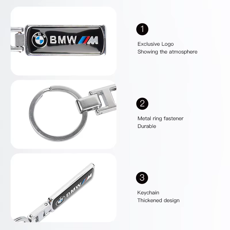 Porte-clés en alliage pour voiture BMW