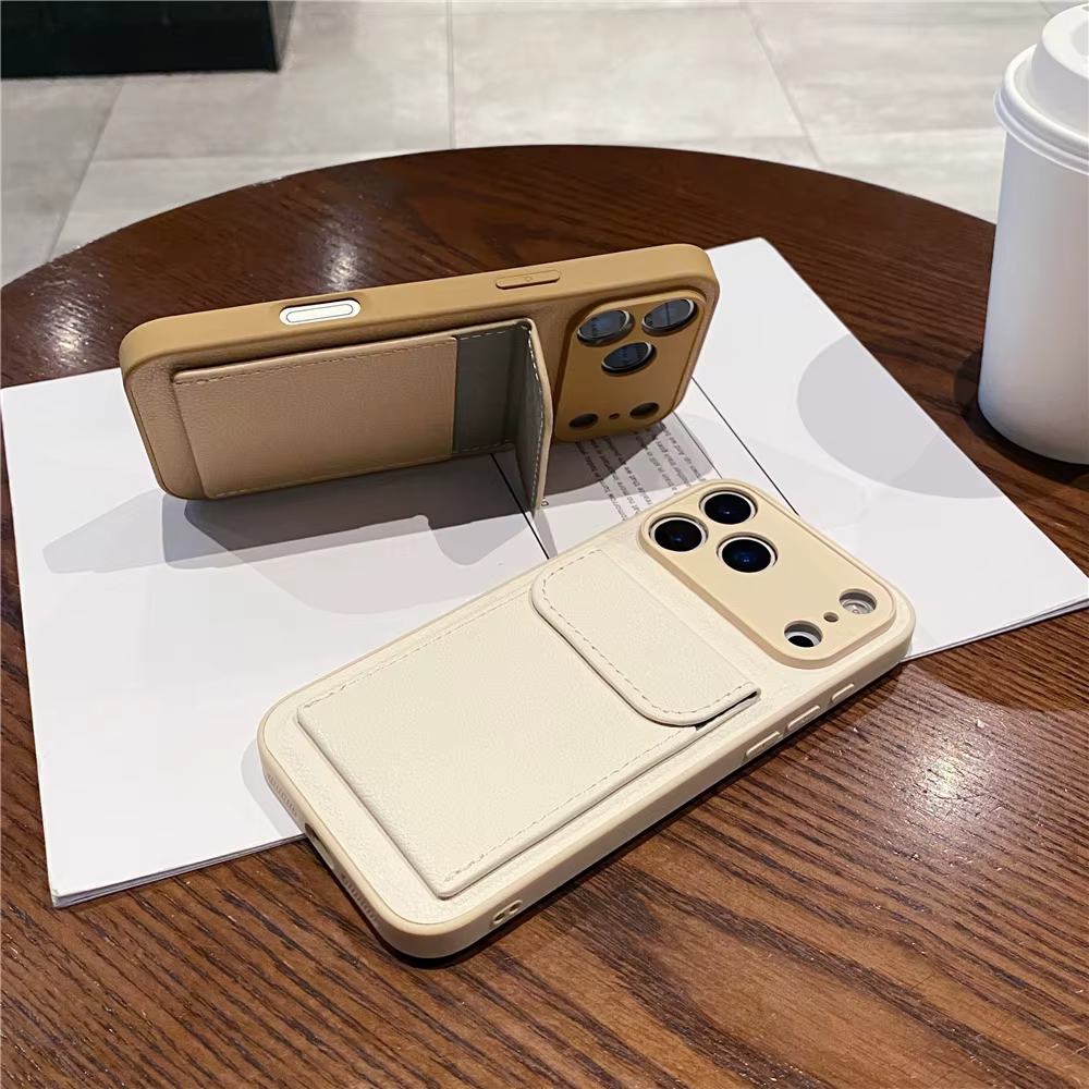 Étui portefeuille porte-cartes en cuir de luxe pour iPhone 11 12 13 mini 14 15 16 E 17 Pro Max 8 7 Plus X