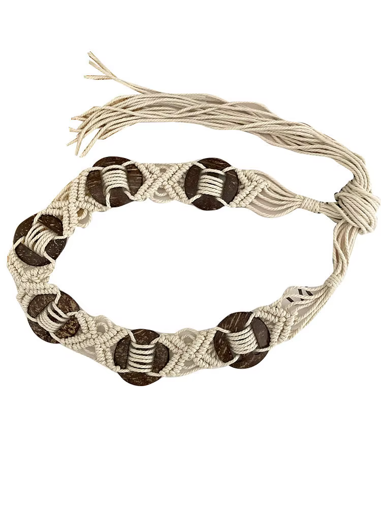 Ceinture tressée pour femme