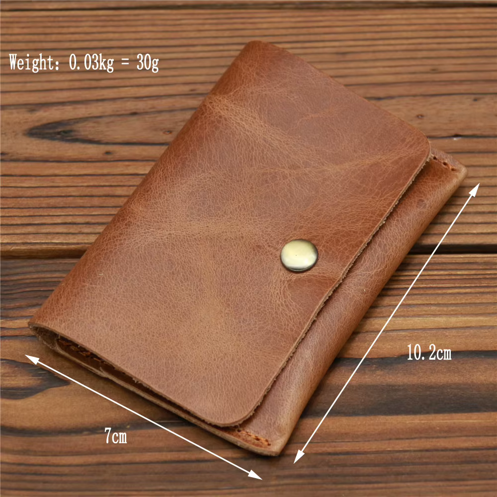 Portefeuille en cuir véritable pour hommes