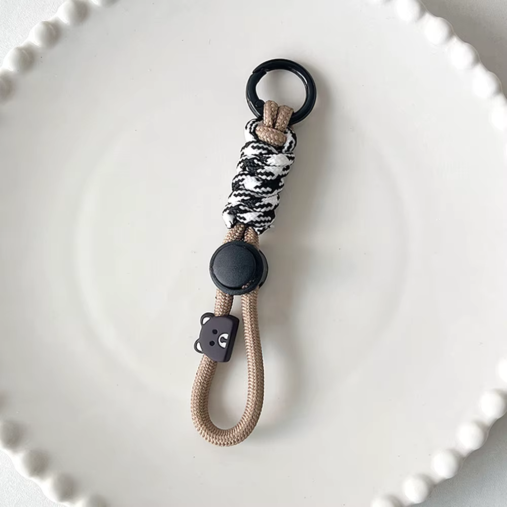 Porte-clés de mode créatif tressé lanière