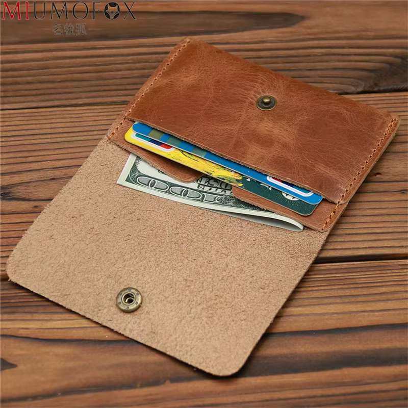 Portefeuille en cuir véritable pour hommes