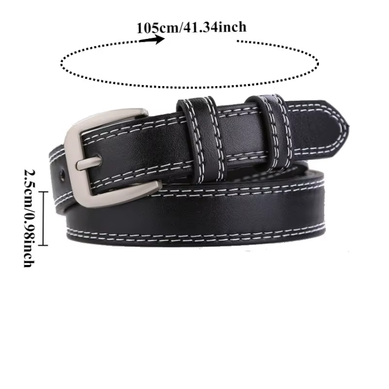 Ceinture pour femme à double brin de style coréen tendance