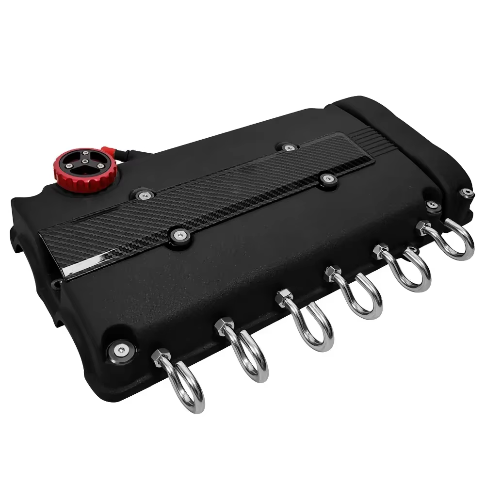 Couvercle de Valve de moteur de voiture, support mural suspendu avec 6 crochets pour décoration murale, crochets de couvercle de Valve de moteur en aluminium