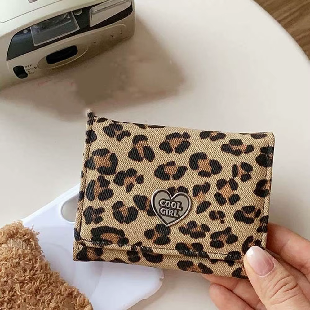 Portefeuille portable imprimé léopard 2026 pour femme