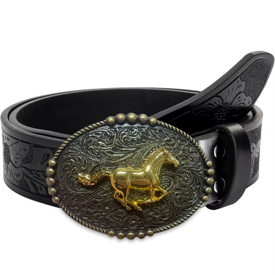 Ceinture en jean pour hommes occidentaux