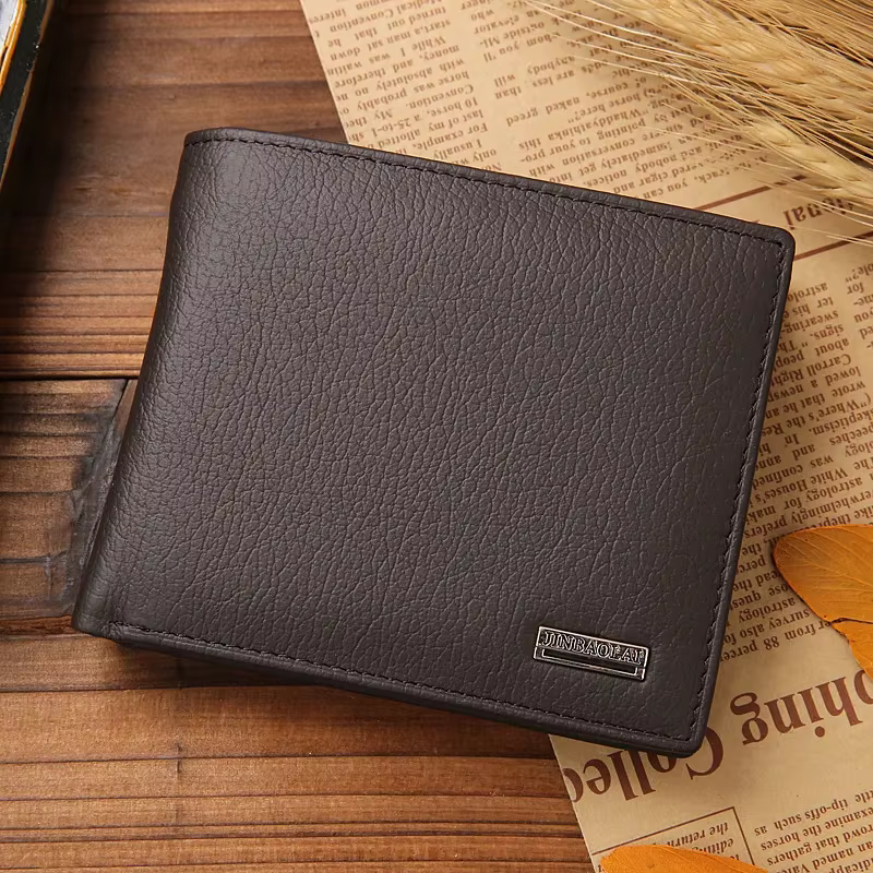 100% en cuir véritable hommes portefeuilles produit Premium