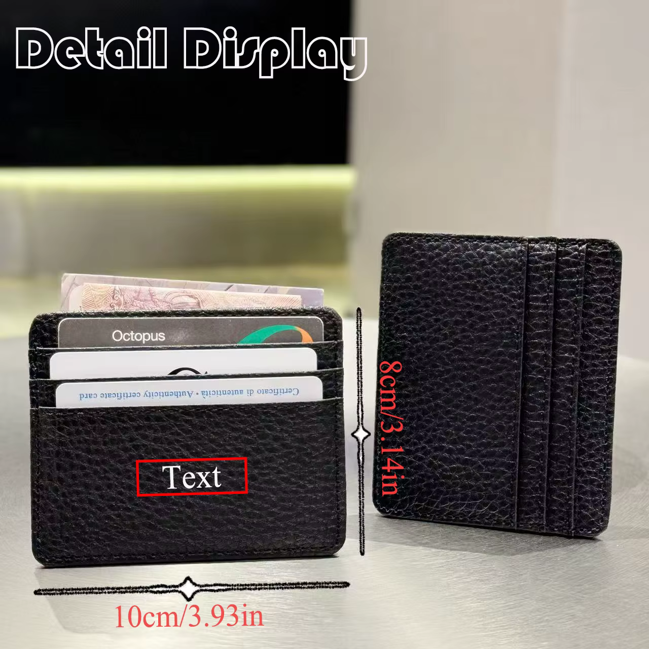 Portefeuille personnalisé avec nom