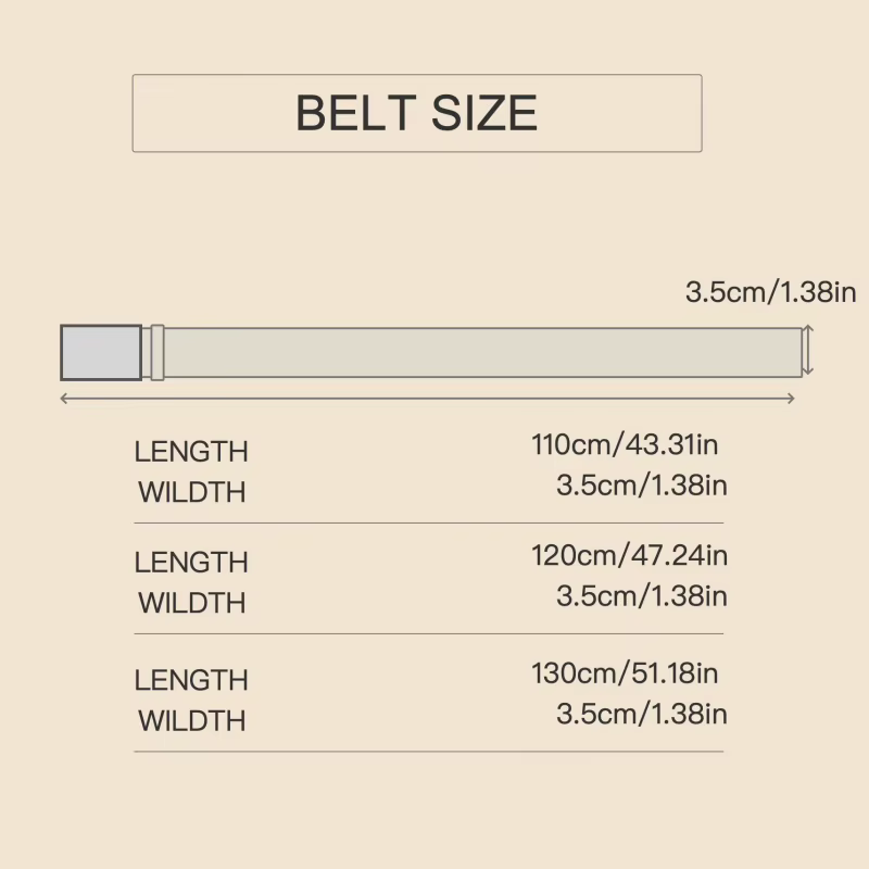 Ceinture en cuir pleine fleur épaissie pour homme