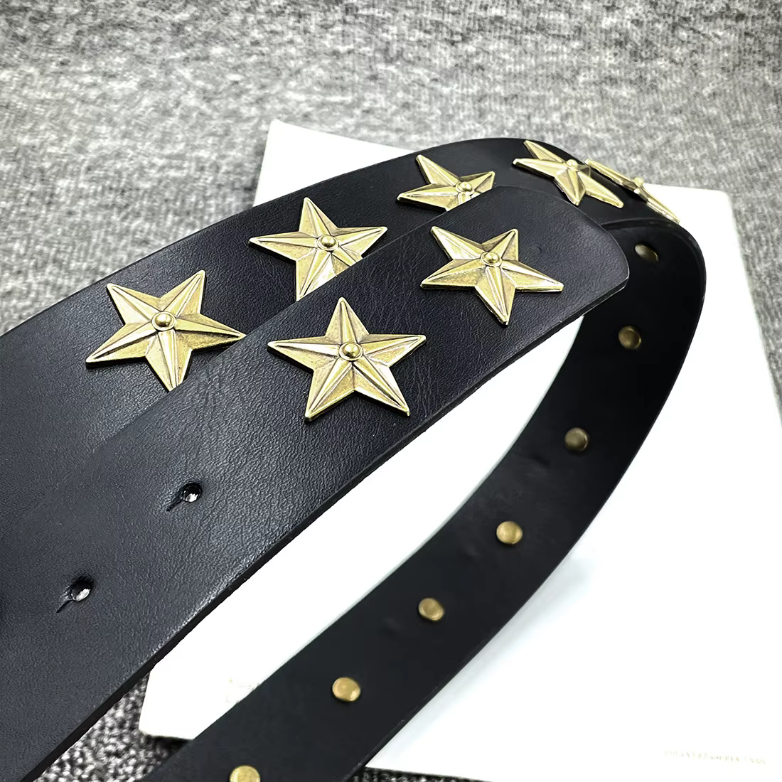 Ceinture à boucle étoile rétro Y2K Hip Hop tendance