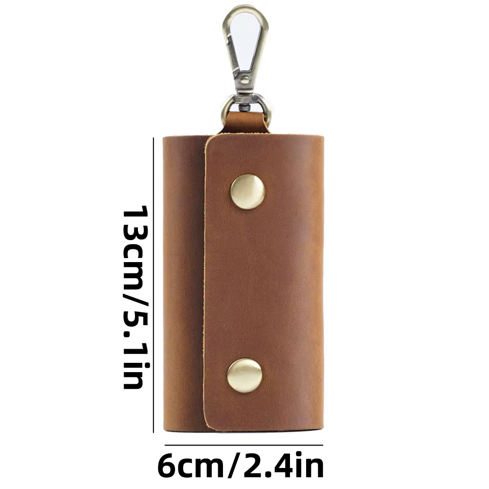 Porte-clés en cuir pour hommes – Organisateur de pochette à clés multifonctionnel avec clip de ceinture suspendu à la taille