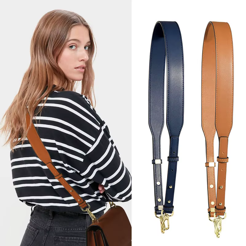 103-113 cm réglable en cuir véritable épaule sac à bandoulière sangle remplacement sac à main ceinture femmes sac