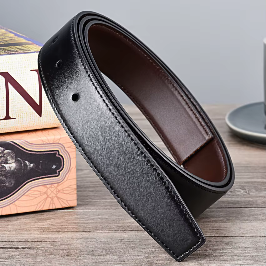 Ceinture en cuir véritable pour homme