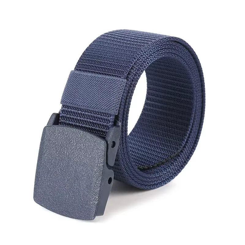 Rouge boucle automatique Nylon tactique hommes ceinture taille toile
