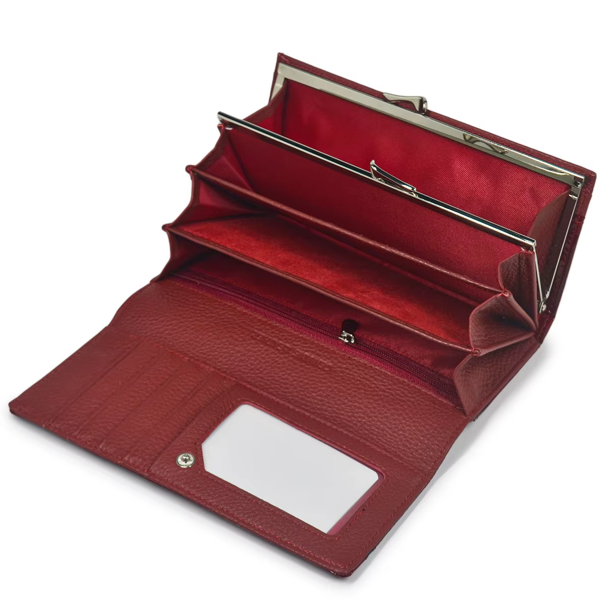 Portefeuille de créateur pour femme en cuir véritable