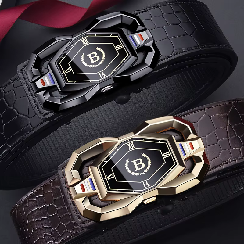 Ceinture à motif Crocodile pour hommes