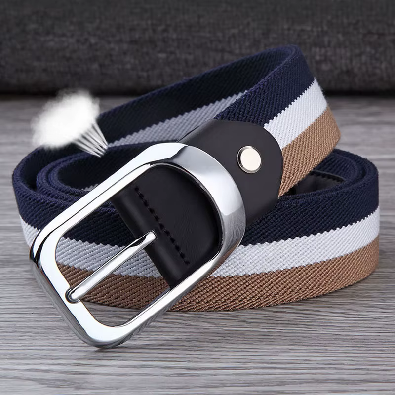 3.5cm hommes tissu toile sangle homme ceinture pour étudiant concepteur