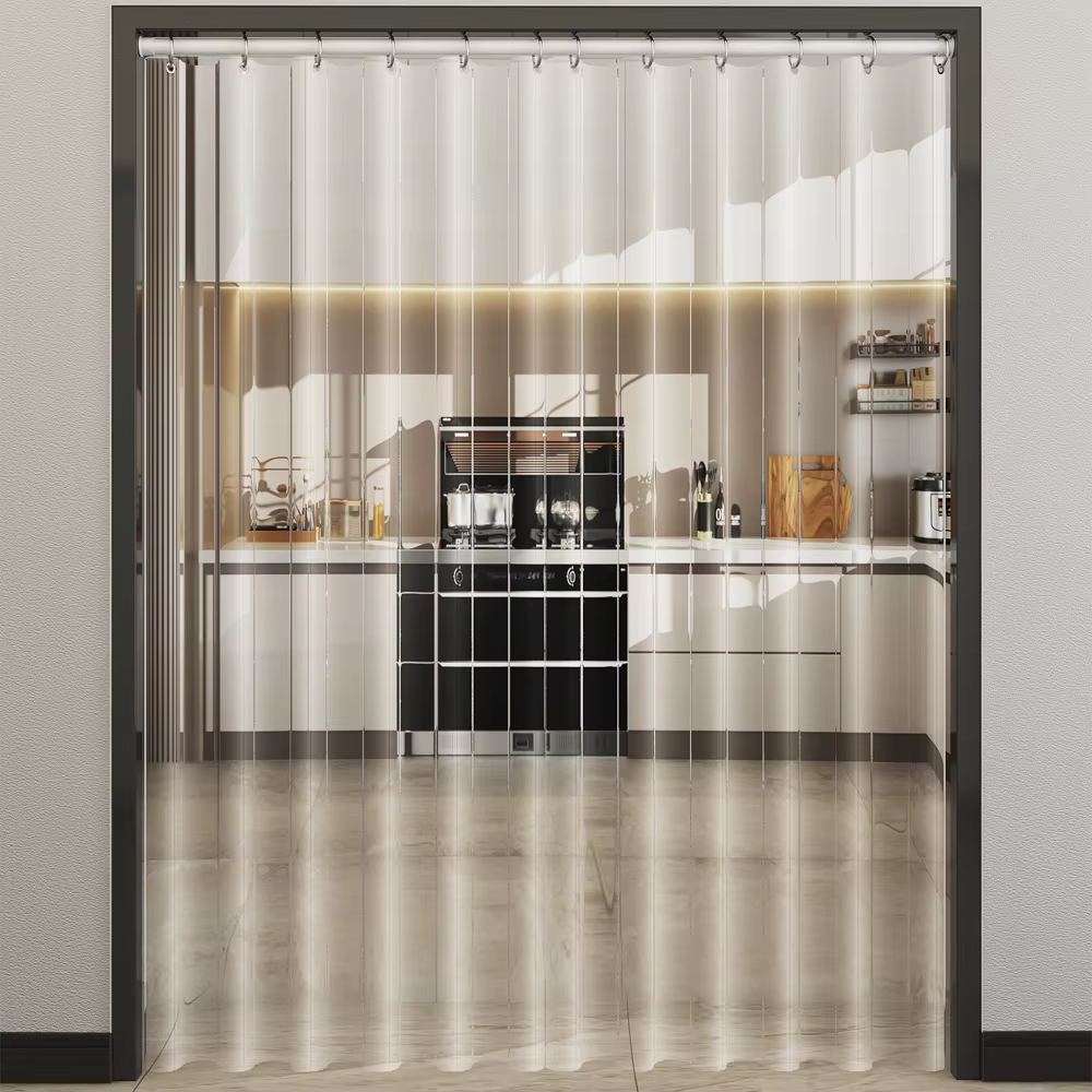 Rideau de porte Transparent EVA, prévention du froid, isolation thermique, cloison coupe-vent, isolation phonique pour fenêtre de salle de bains