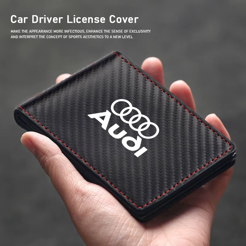 Porte-permis de conduire en daim pour voiture