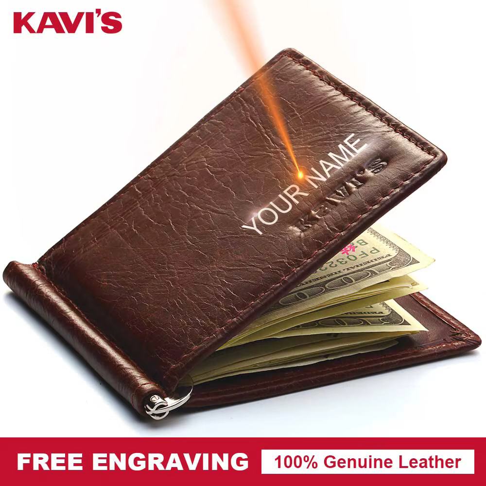 KAVIS – portefeuille mince minimaliste pour hommes