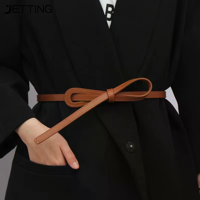 Ceintures fines à nœuds pour femmes