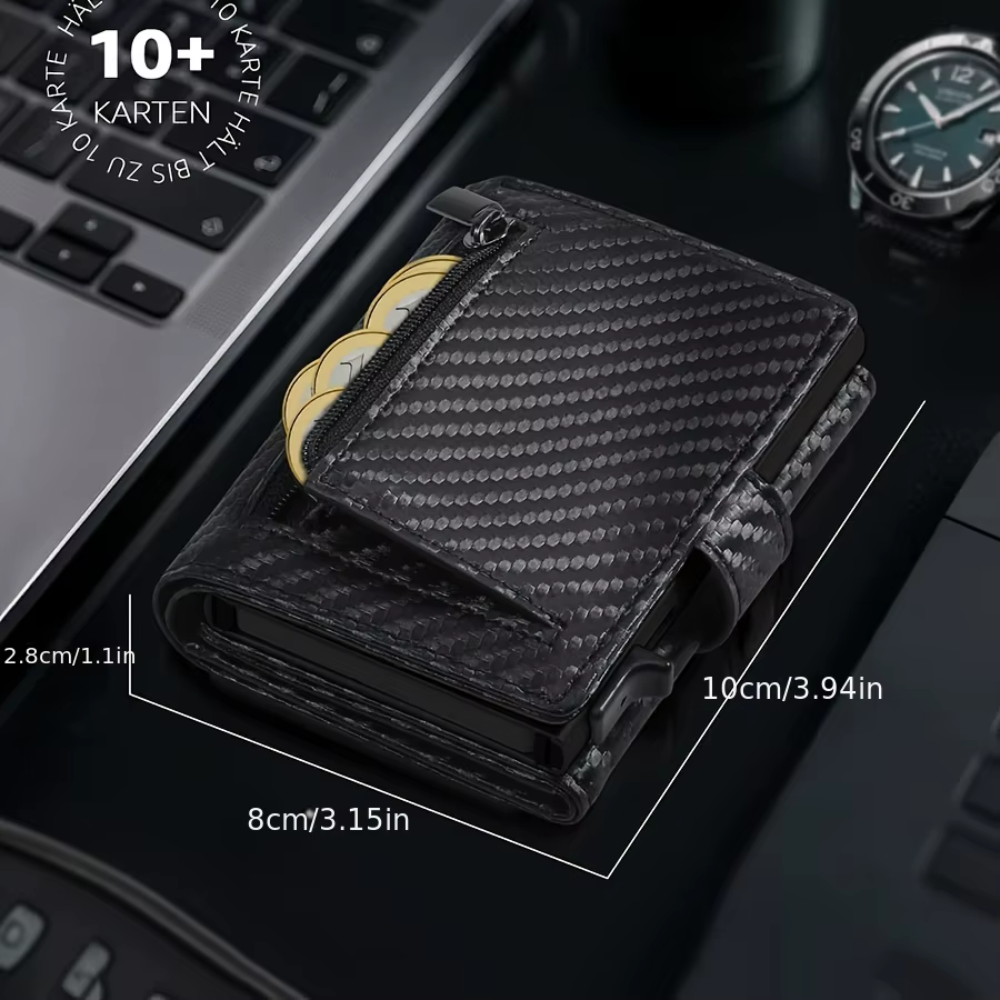 Portefeuille pour hommes avec porte-monnaie Protection RFID