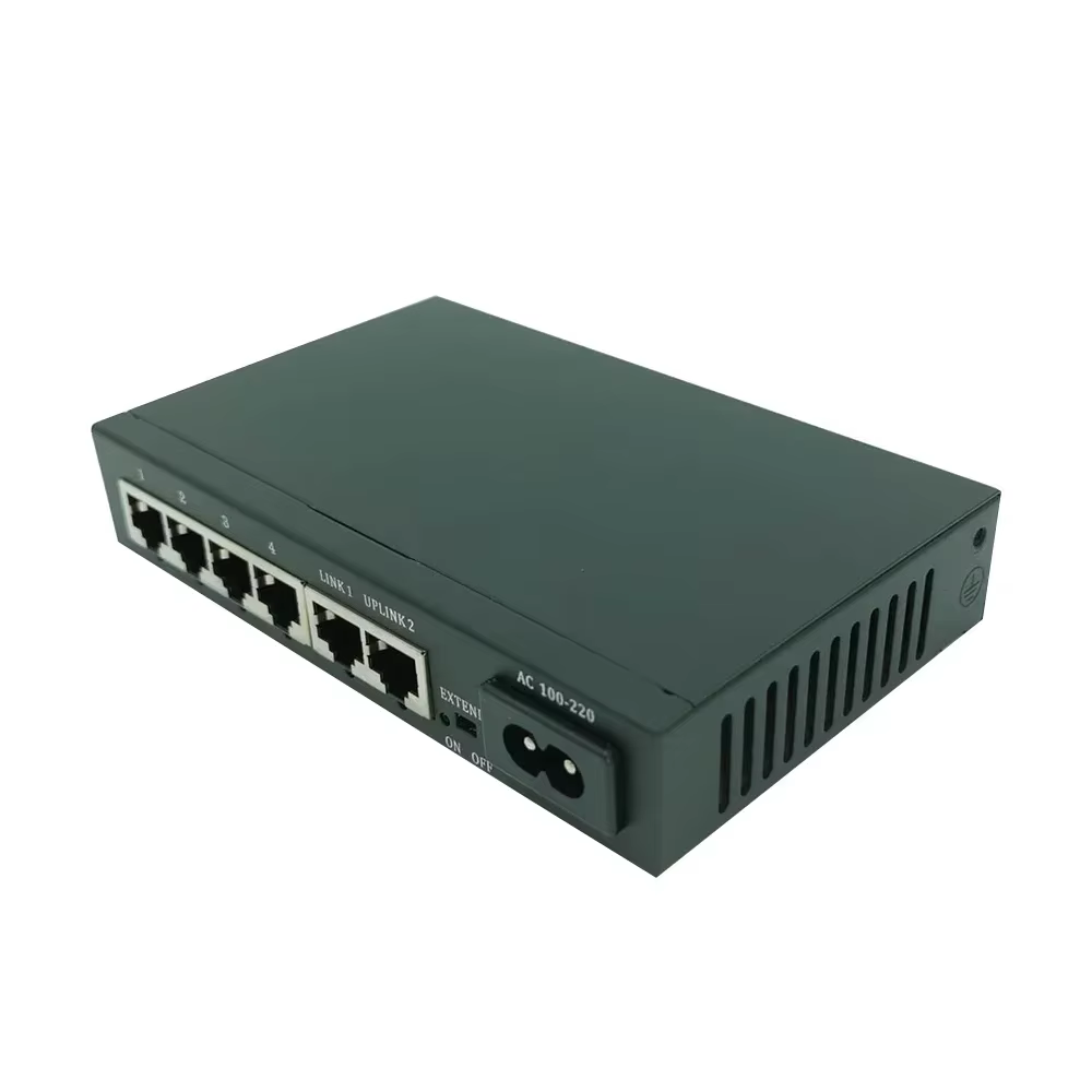 Commutateur de Port Uplink POE Intelligent pour l'Extérieur, 2 Déchets, 10/100m, rj45