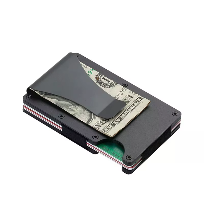 Portefeuille minimaliste pour hommes et femmes - Portefeuille fin anti-RFID