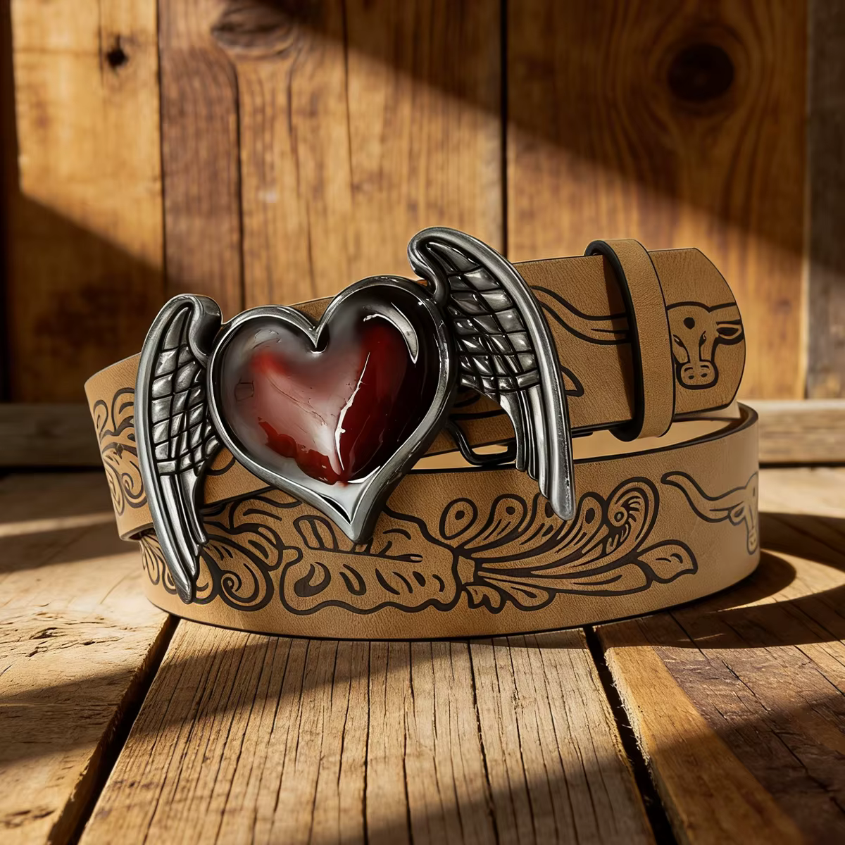 Ceinture en cuir haut de gamme pour homme