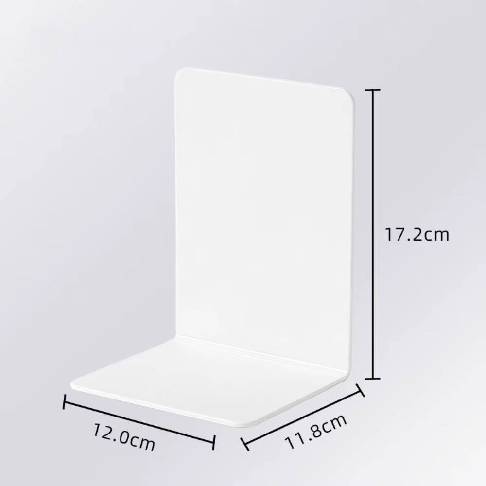 Porte-livres en forme de L, serre-livres de bureau durables, support de livres INS, présentoir simple, support de livres minimaliste