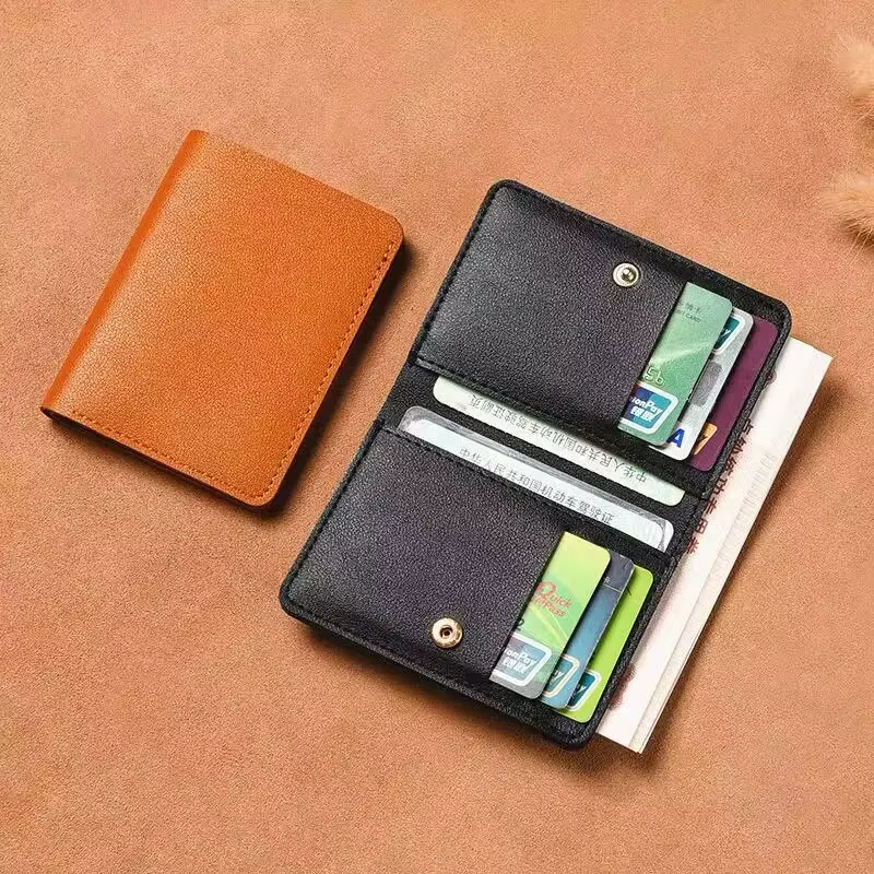 Petit portefeuille en cuir artificiel pour homme