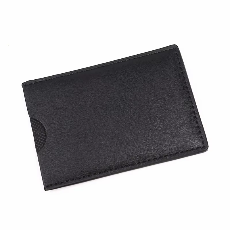Portefeuille en cuir personnalisé motif chauve-souris
