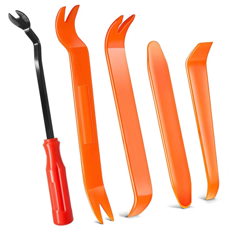 Outil de démontage de garnitures automobiles, outils pour panneaux de porte de voiture, outil d'installation d'autoradio, outil de démontage de clips de porte de voiture, levier de démontage de pannea
