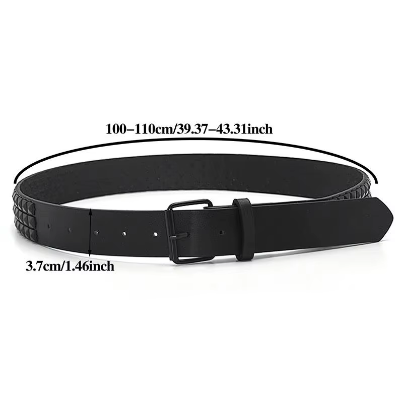 Ceinture punk cloutée pyramide