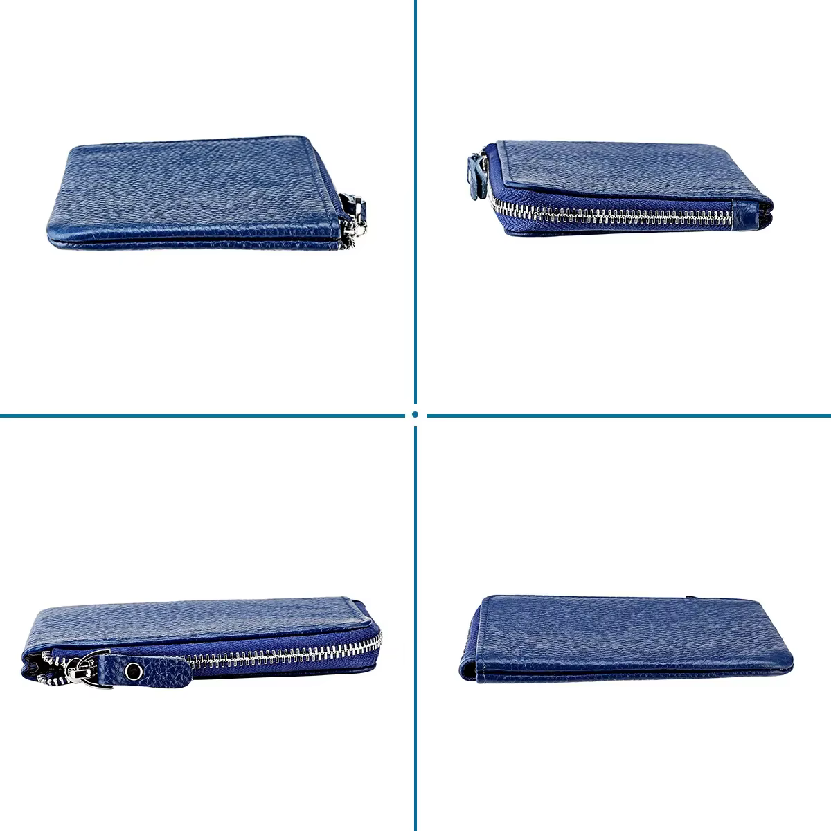 Portefeuille en cuir véritable tendance pour femmes