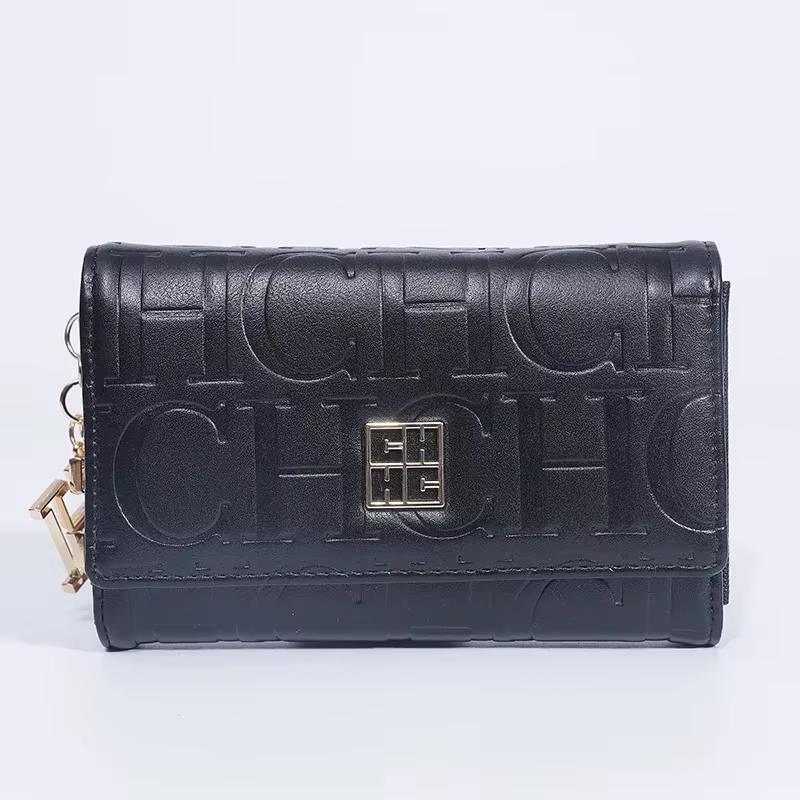 Portefeuille multifonctionnel pour homme et femme avec imprimé lettres