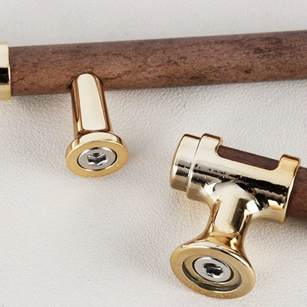 Poignées de porte modernes en bois massif, boutons de tiroir multifonctionnels et durables, poignées d'armoire de cuisine de différentes tailles, usage domestique