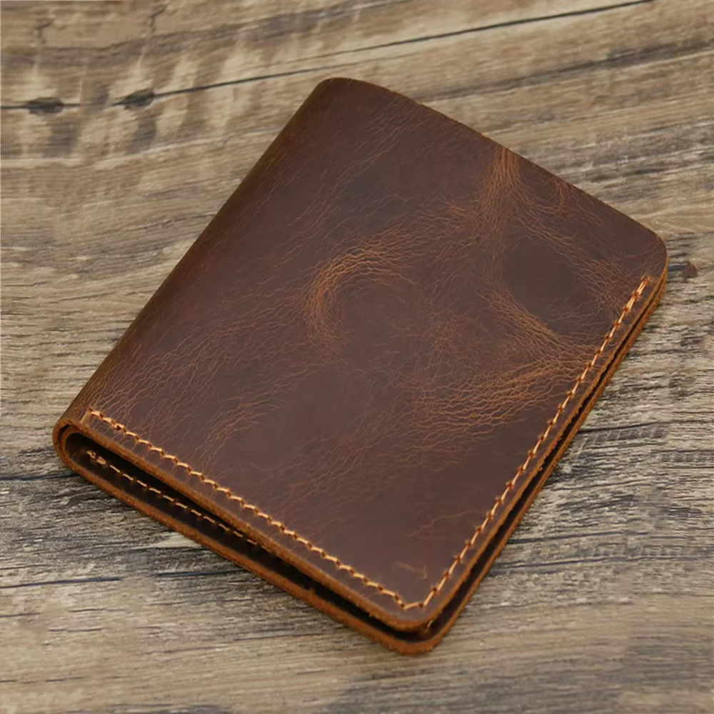 Porte feuille hommes en cuir véritable pour hommes