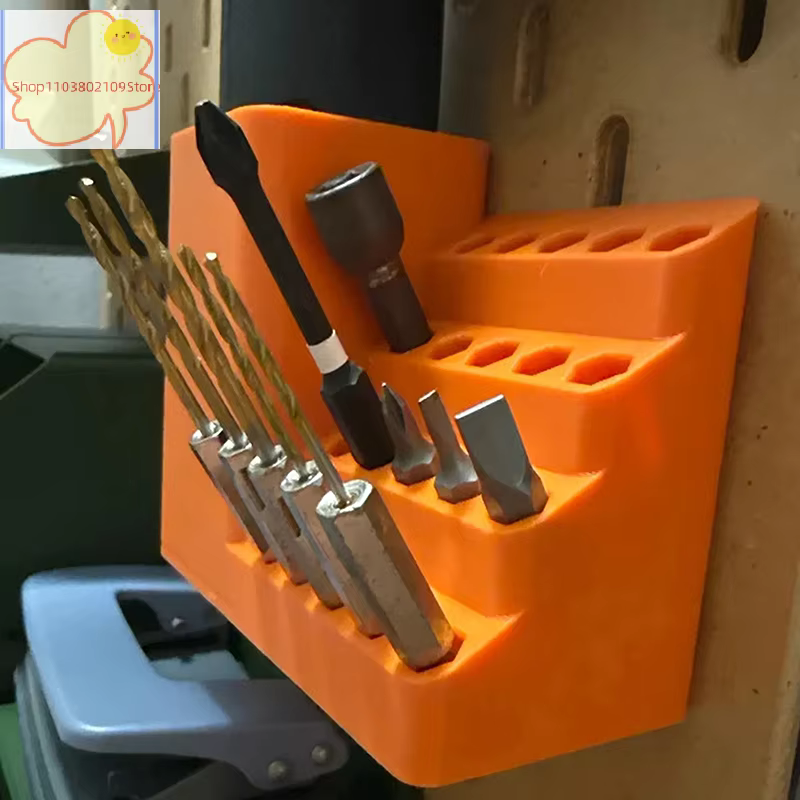 【HT】1 support de perceuse 20/50 trous, organisateur d'embouts, support de rangement pour tournevis, panneau perforé, support de tournevis, organisateur de tiges hexagonales