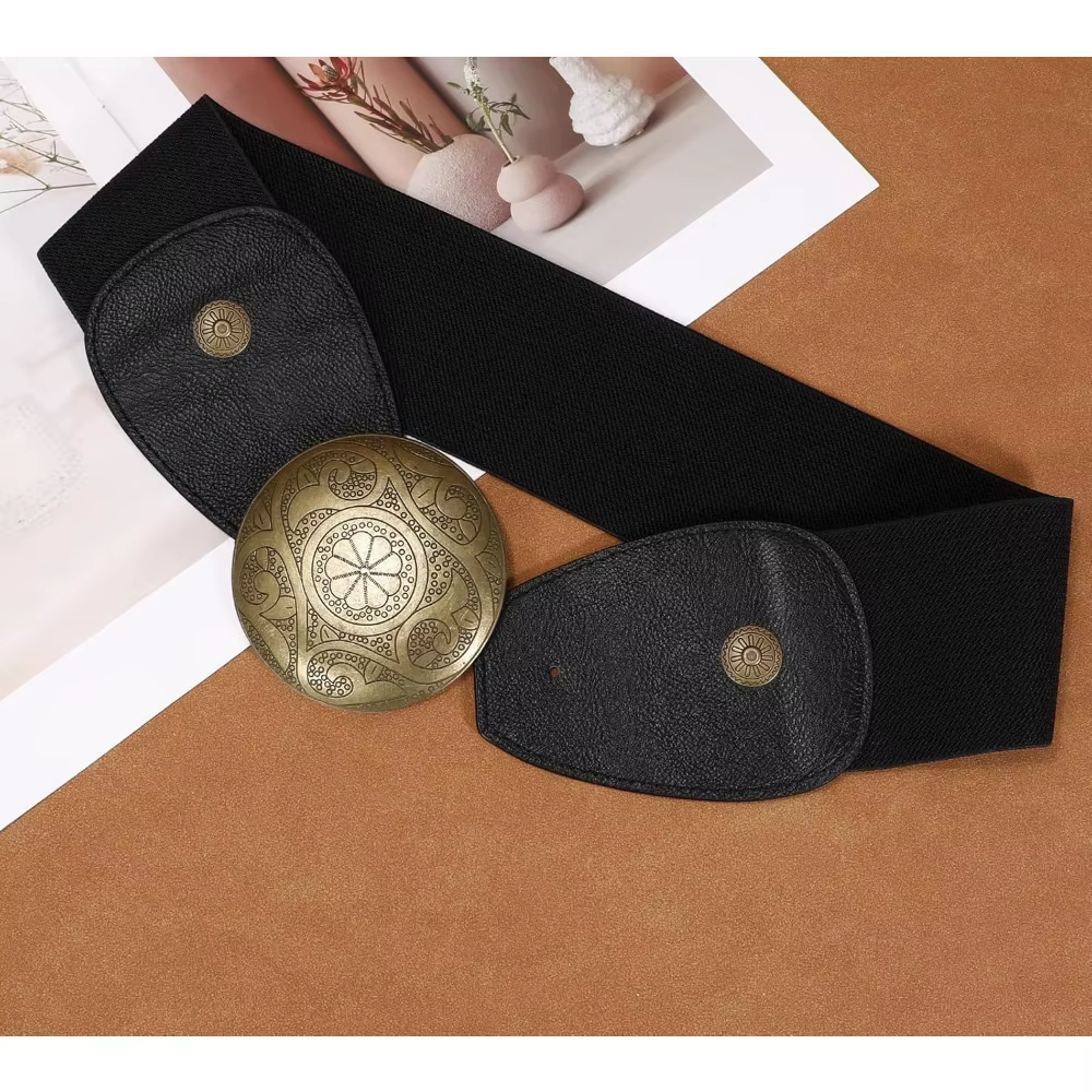 Ceinture élastique large pour femme