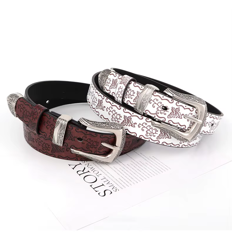 Ceinture de personnalité imprimée à la mode pour filles